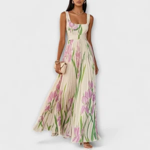 Penélope | Vestido Maxi em Chiffon