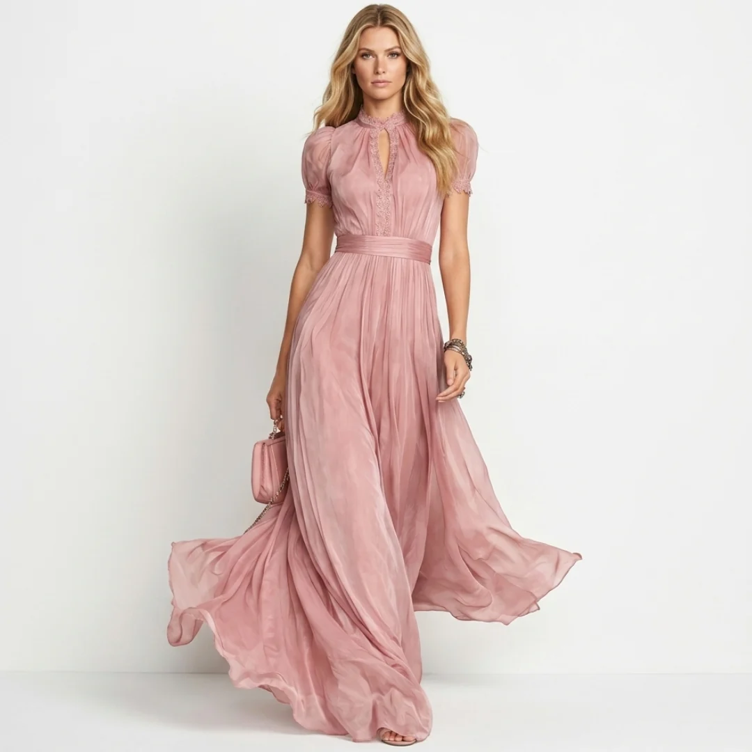 Bárbara | Vestido Longo com Decote Baixo - Image 3