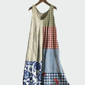 Almira | Vestido com Estampa de Xadrez