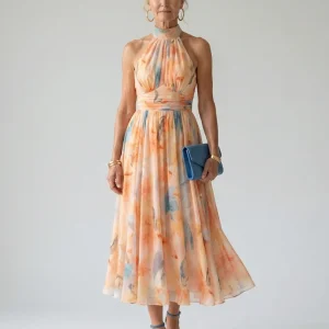 Carla | Vestido Midi de Alças Suaves