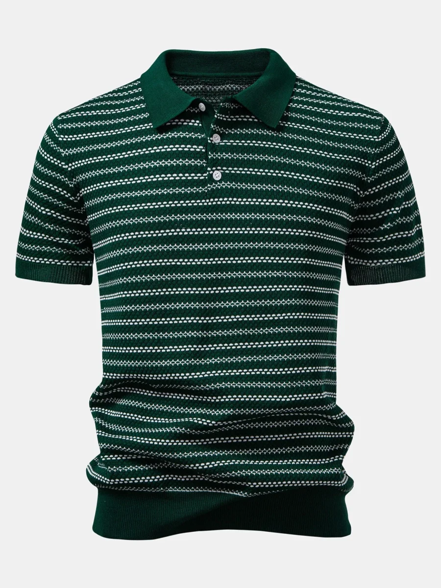 Sagres | Camisa Polo Tricotada Stripe - Image 2