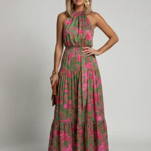 Alexandra | Vestido Midi com Alças Drapadas