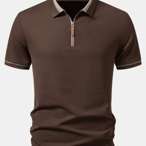Nazaré | Polo com Zíper e Detalhes em Contraste