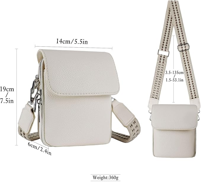 Bolsa Transversal Feminina em Couro PU com Bloqueio RFID - Image 7