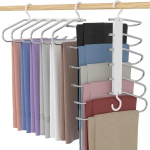 Pack de 2 Cabides Mágicos para Calças 6 em 1 – Antiderrapantes