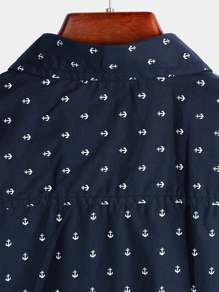 Sorrento | Camisa de Manga Curta de Algodão Impressa Casual para Homem - Image 5