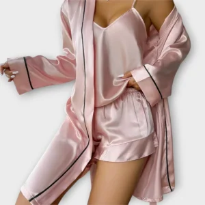 Rebeca | Conjunto de Pijama 3 Peças