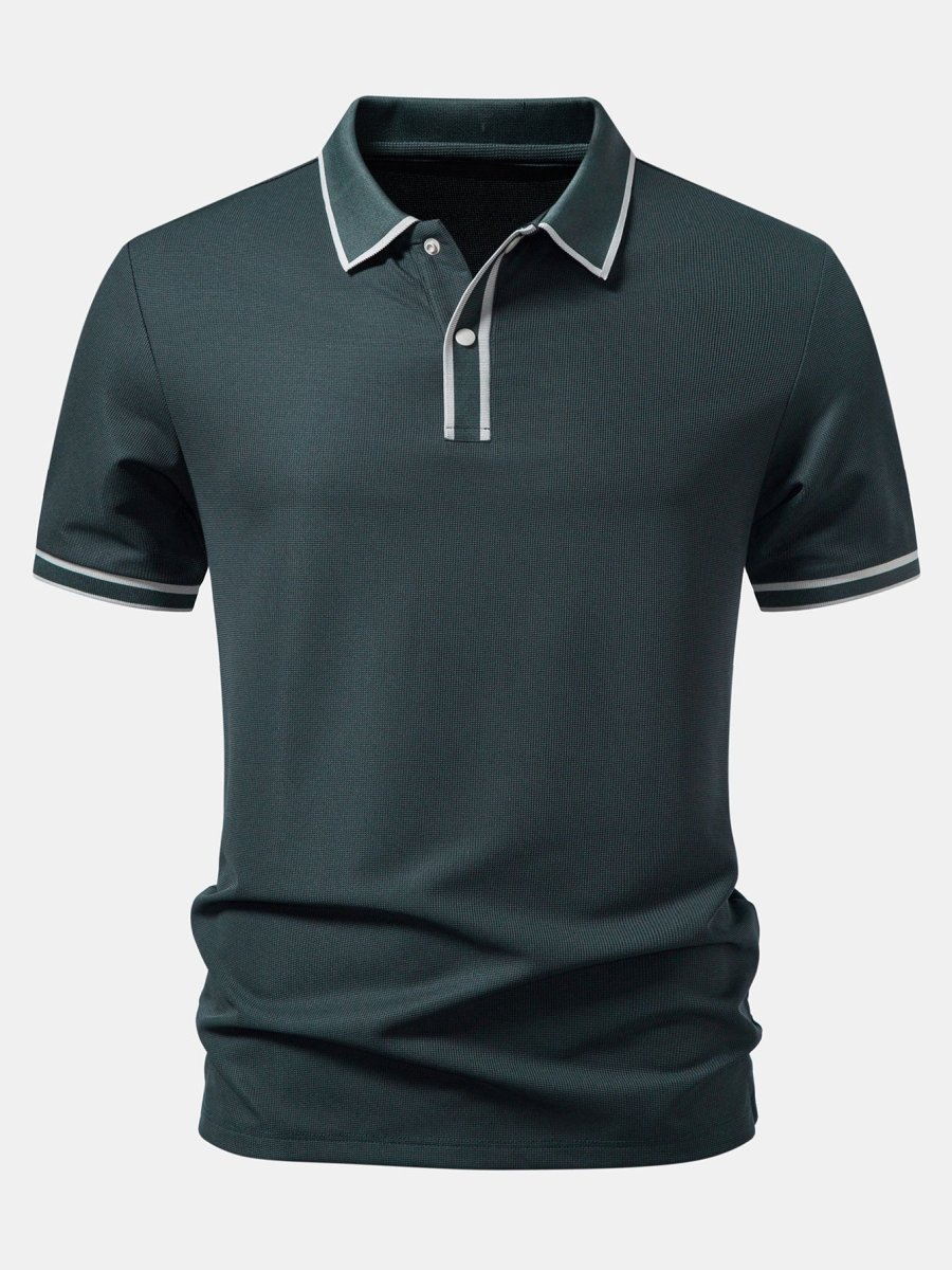 Alvor | Polo Waffle com Detalhes em Contraste