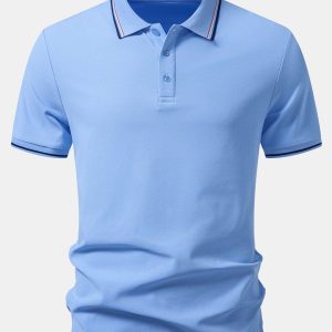Capri | Polo Pique com Detalhe em Contraste