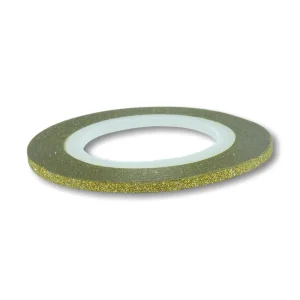 Fita Autocolante com Glitter - Dourada