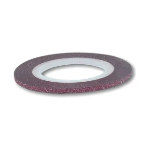 Fita Autocolante com Glitter - Vermelha