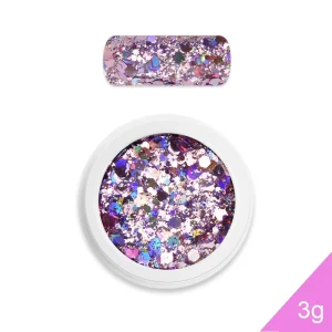 Moyra Holo Glitter Mix Rose nº3 3g