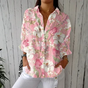Filomena | Blusa Elegante de Flores