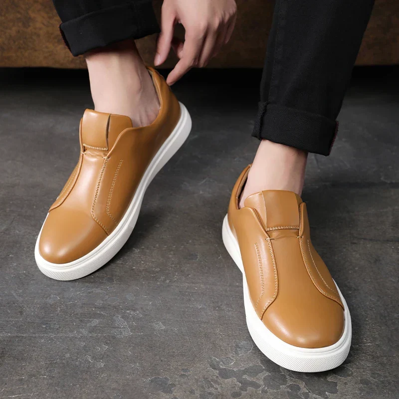 Naxos | Sapatos Casuais de Couro Slip-On - Image 8