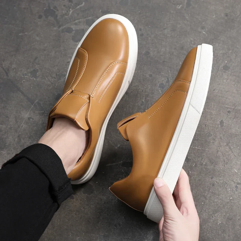 Naxos | Sapatos Casuais de Couro Slip-On - Image 7