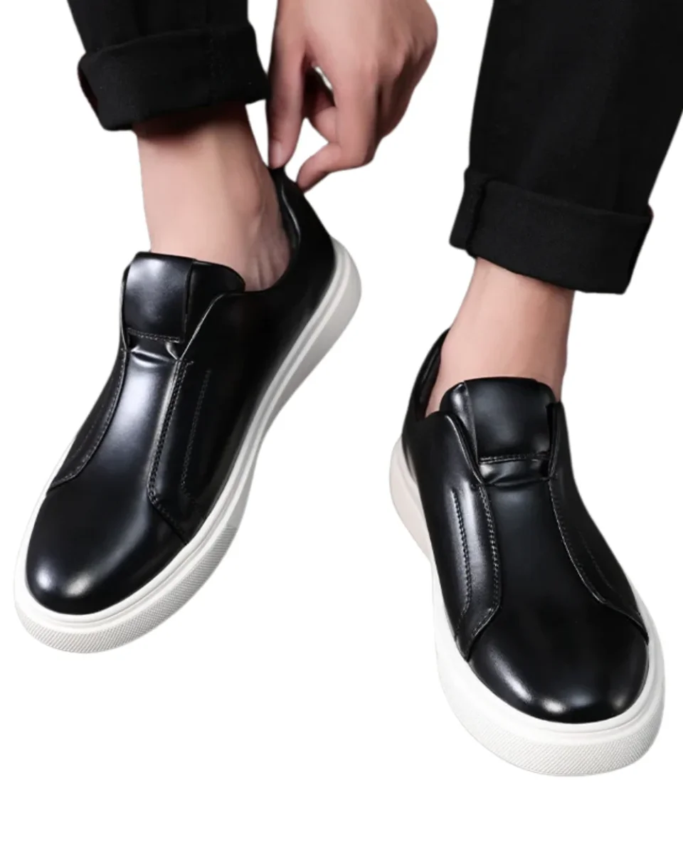 Naxos | Sapatos Casuais de Couro Slip-On - Image 2