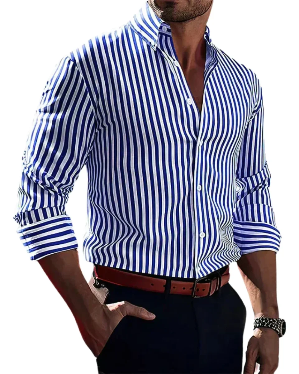 Cefalù | Camisa Elegante com Riscas - Image 2