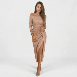 Natália | Vestido Chique Ombros Descobertos