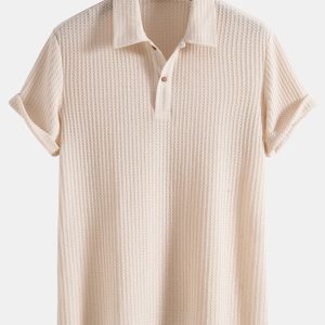 Skiathos | Camisola Polo em Malha Waffle